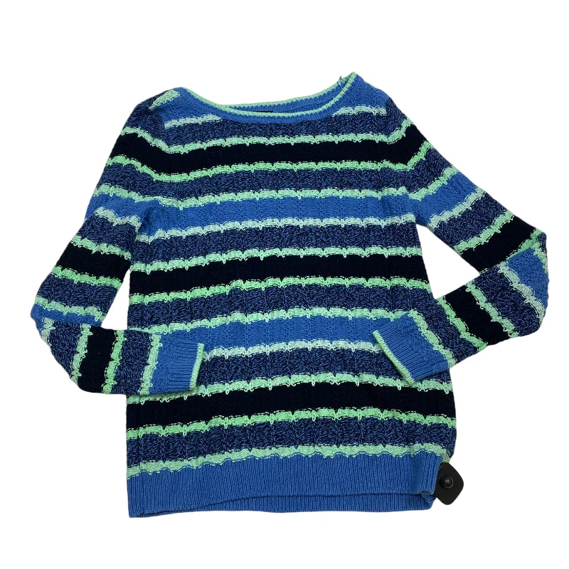 Sweater By Talbots In Blue & Green, Size: Mp