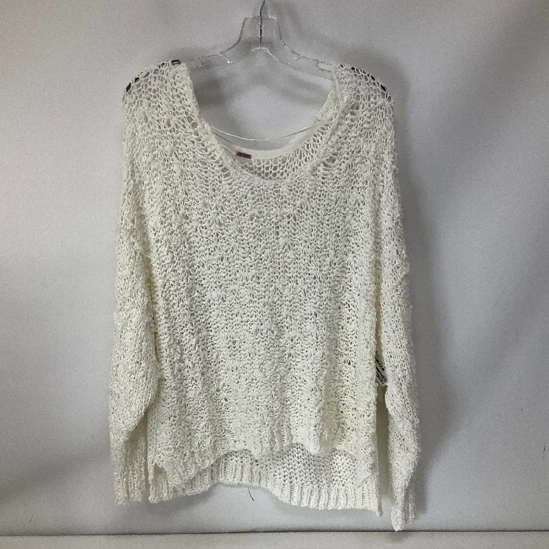 Sweater By Free People In White, Size: S