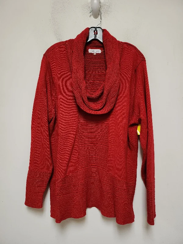 Sweater By Calvin Klein In Red, Size: Xl