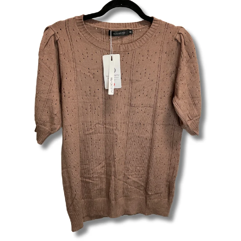 Sweater By Clothes Mentor In Brown, Size: M