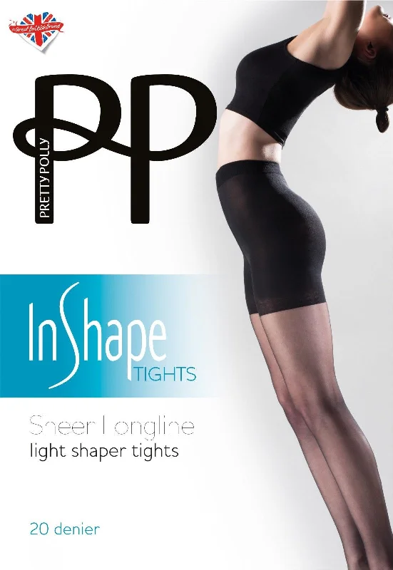 Pretty Polly In Shape Light Shaper Tights Sheer Longline 20 Denier