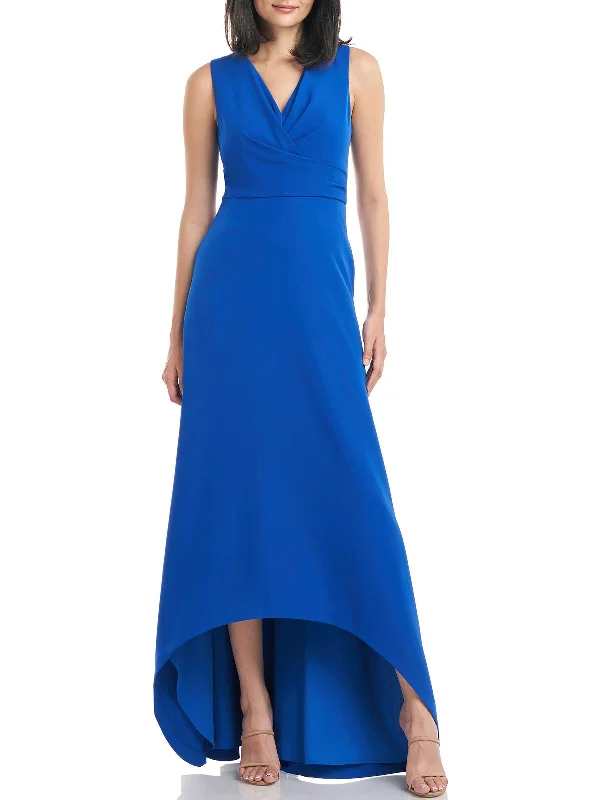 Melinda Womens Hi-Low Long Evening Dress