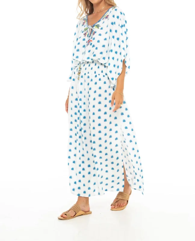 Kalapa Long Dress In Ocean