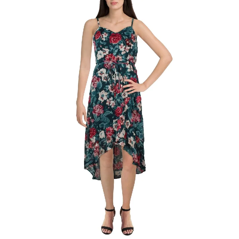 Womens Floral Print Midi Maxi Dress