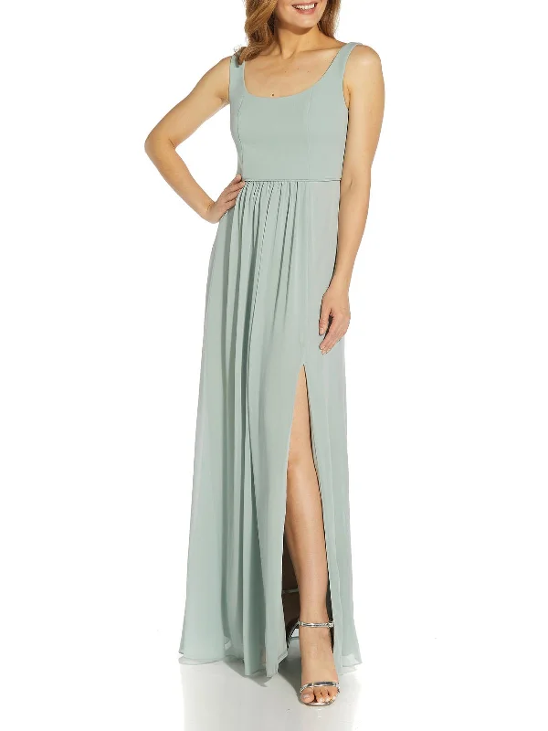 Womens Chiffon Maxi Evening Dress