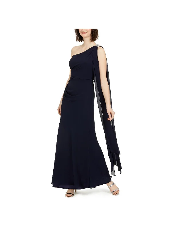 Womens Rhinestone Long Evening Dress