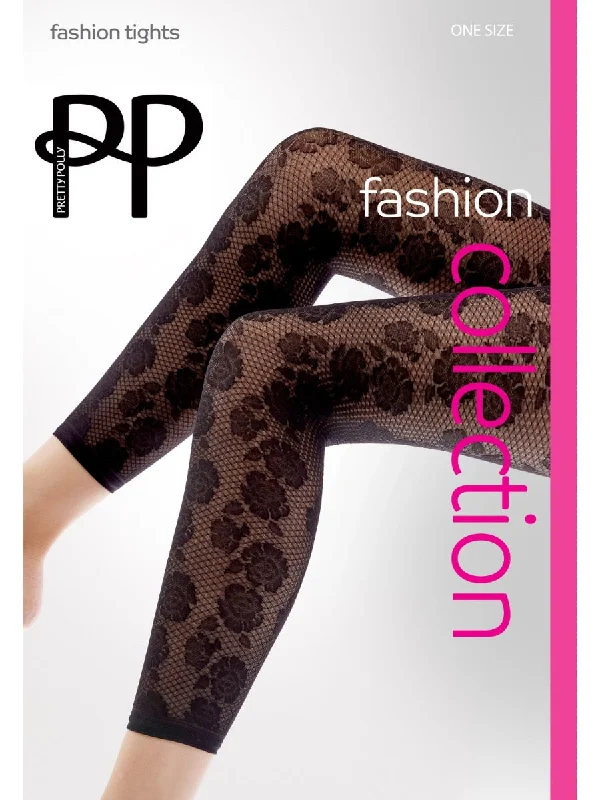 Pretty Polly Floral Net Footless Tights