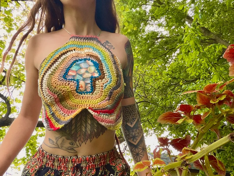 Psychedelic Mushroom Scrap Top