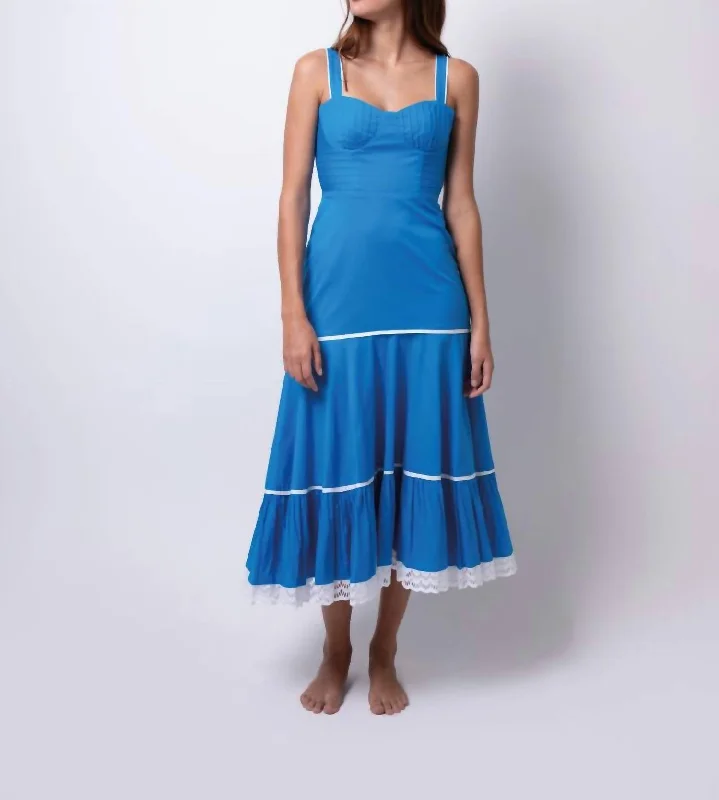 Renatta Maxi Dress In Blue