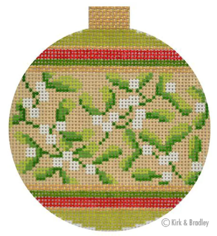 KB1522 Mistletoe Holiday Bauble