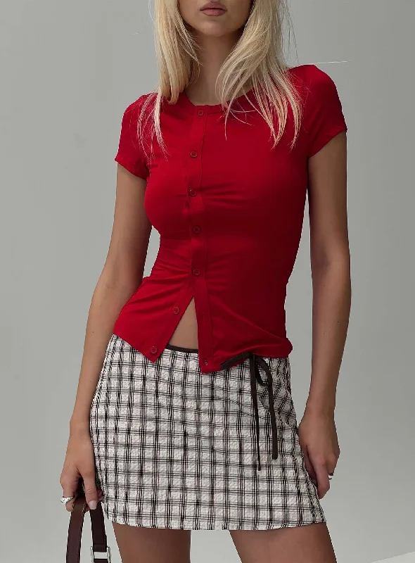 Calyssa Top Red