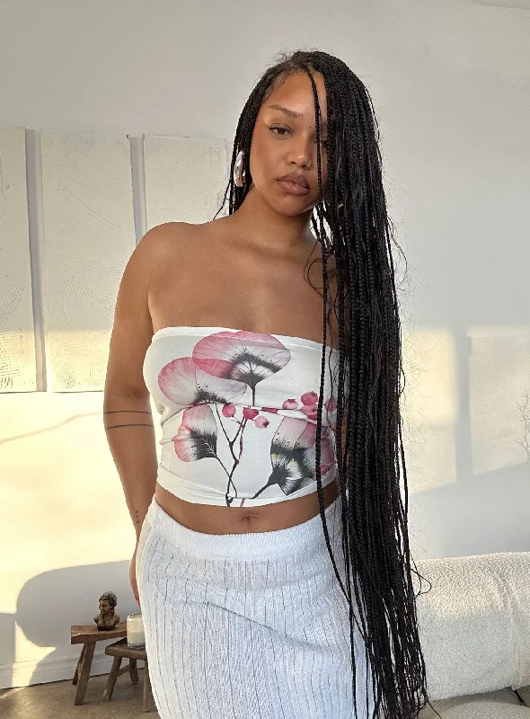 Jasmyne Tube Top White