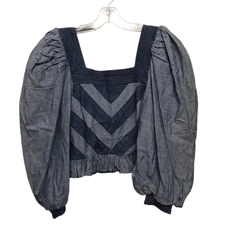 Top Ls By Anthropologie In Blue, Size:S