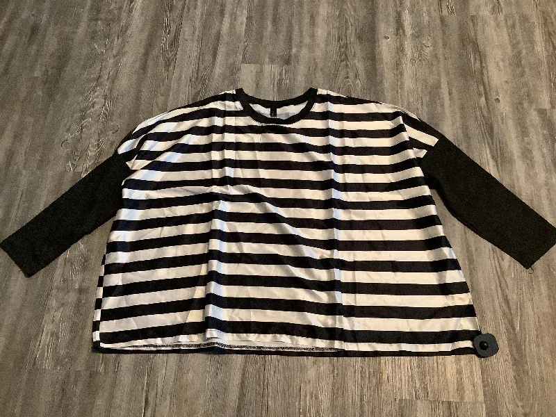 Top Long Sleeve By Clothes Mentor In Striped Pattern, Size: L