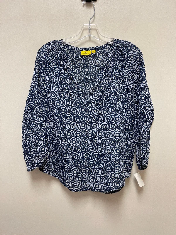 Top Long Sleeve By Cmb In Blue, Size: Xs