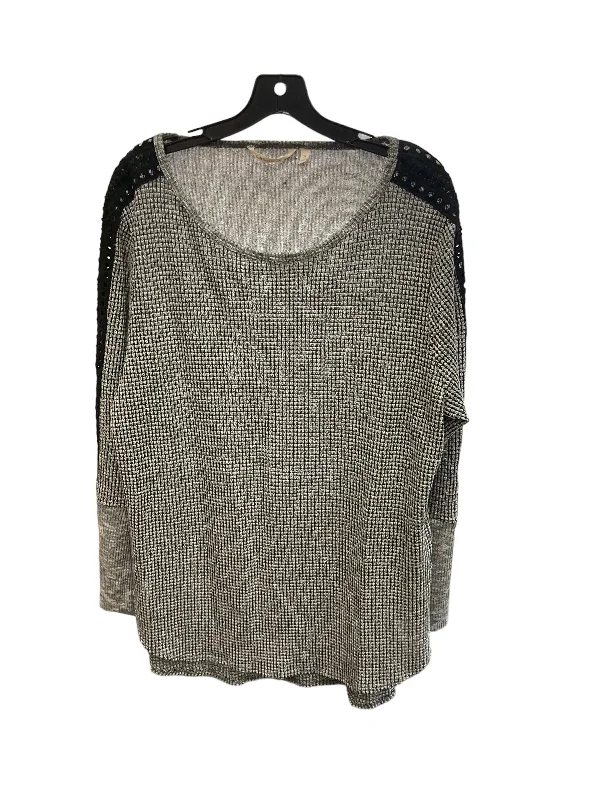 Top Long Sleeve By Soft Surroundings In Grey, Size: 24